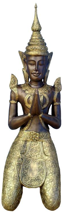 Buddha Figur kniend (110cm)