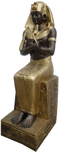 Figur Pharao sitzend Höhe 125cm ca.