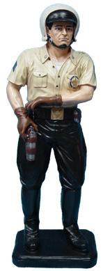 Figur Polizist Höhe 105cm ca.