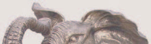 Beistelltisch Elefant mit Glasplatte Höhe 48cm ca.