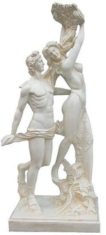 Figur / Statue , Mann und Frau 103cm ca.