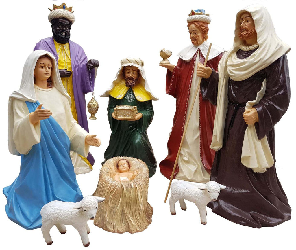 Figuren Komplett  von 83cm bis 117cm ( 30 x 50 cm Jesus Bett  )