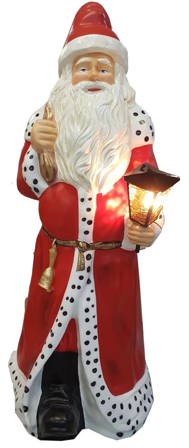 Weihnachtsmann mit Laterne 190cm ca.