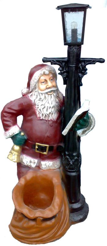 Weihnachtsmann Lampe 106cm ca.